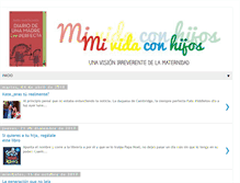 Tablet Screenshot of mividaconhijos.com